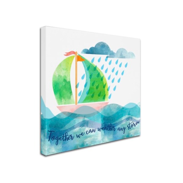 Lisa Powell Braun 'Weather Any Storm' Canvas Art,14x14